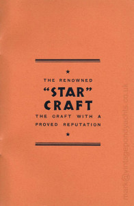 Star Yachts 1935 catalogue - inside back cover
