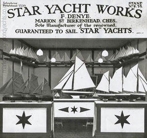 Star Yachts at Olympia in 1934